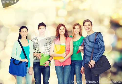 Image of group of smiling students standing