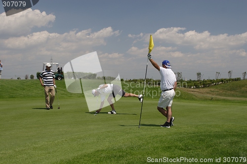 Image of Golfers in golf course