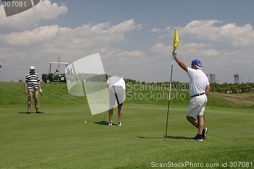 Image of Golfers in golf course