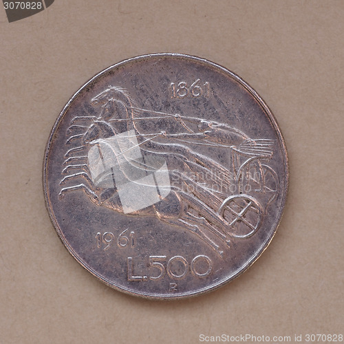 Image of Italian 500 Lire coin