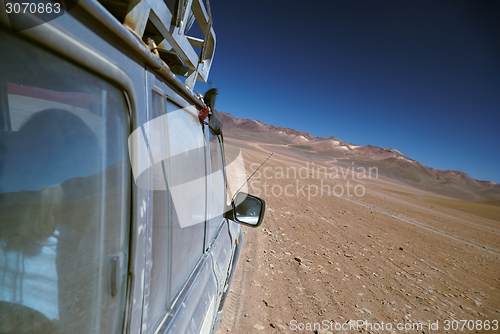 Image of Offroad driving in desert