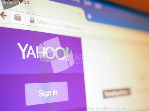 Image of Yahoo home page