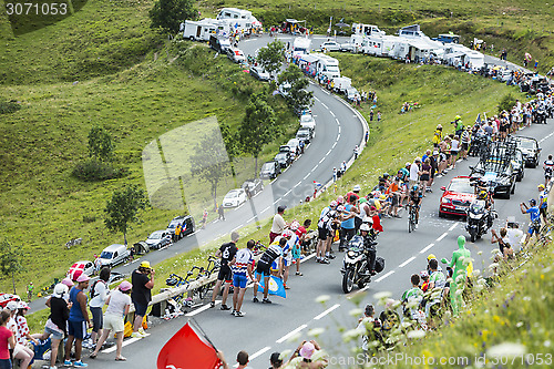 Image of The Cyclist Vasili Kiryienka on Col de Peyresourde