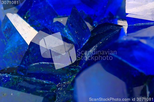 Image of blue vitriol mineral background