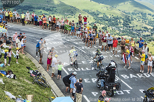 Image of Cyclists on the Road of Le Tour de France