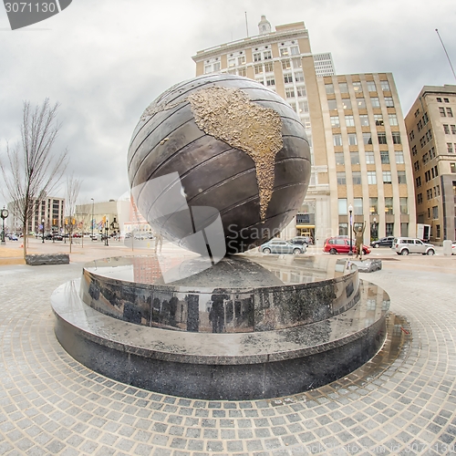 Image of tulsa city skyline around downtown streets