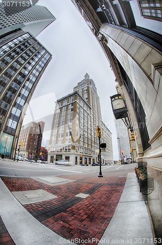 Image of tulsa city skyline around downtown streets