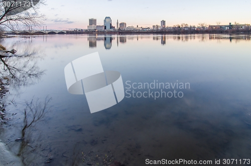 Image of springfield massachusetts city skyline early morning