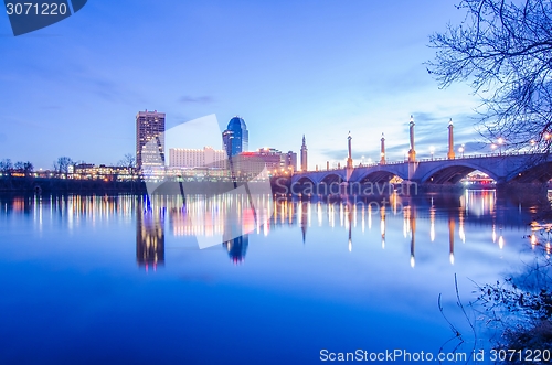 Image of springfield massachusetts city skyline early morning