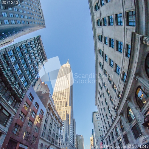 Image of New York City Manhattan   view with skyscrapers