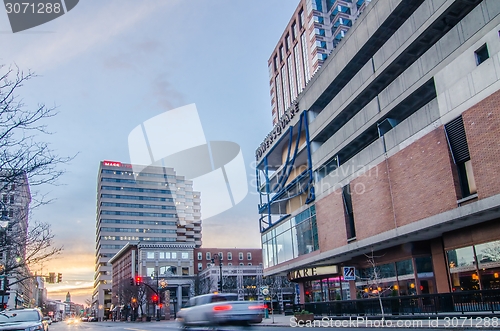 Image of springfield massachusetts city skyline early morning