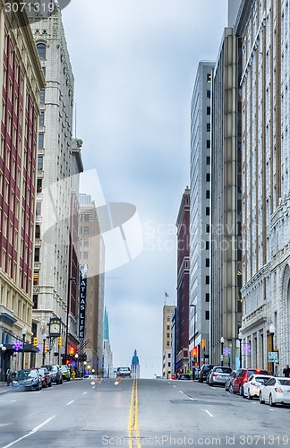 Image of tulsa city skyline around downtown streets