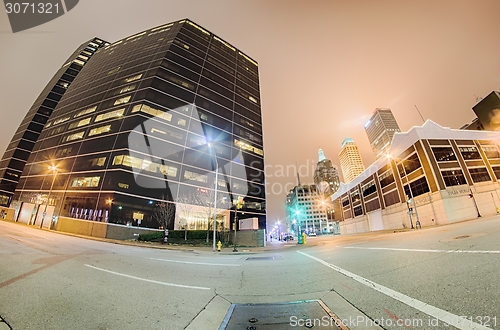 Image of tulsa city skyline around downtown streets