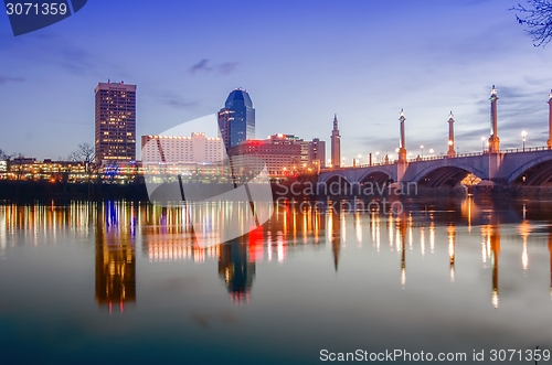 Image of springfield massachusetts city skyline early morning