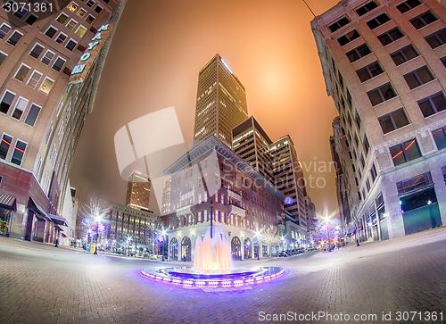 Image of tulsa city skyline around downtown streets