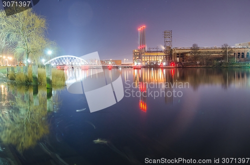 Image of providence Rhode Island from the far side of the waterfront