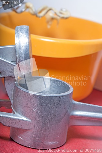 Image of Swabian noodle machine for spaetzle