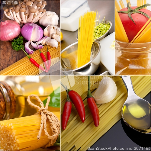 Image of healthy Vegetarian vegan food collage