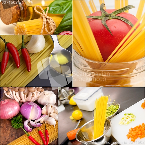 Image of healthy Vegetarian vegan food collage