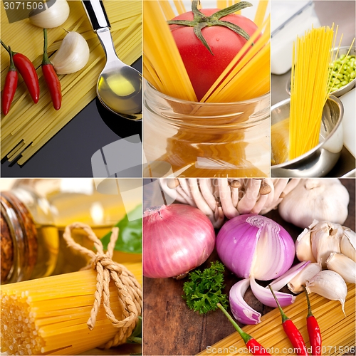 Image of healthy Vegetarian vegan food collage