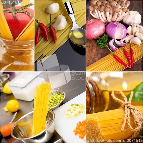 Image of healthy Vegetarian vegan food collage