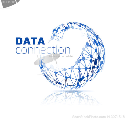 Image of Abstract network connection background