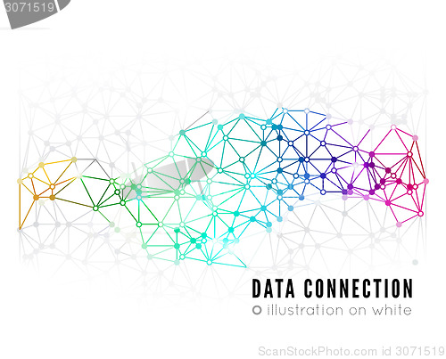 Image of Abstract network connection background