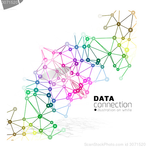 Image of Abstract network connection background