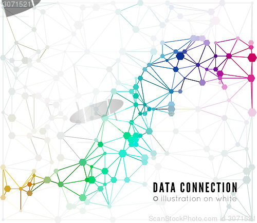 Image of Abstract network connection background