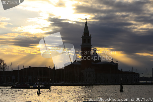 Image of San Giorgio Maggiore at sunset