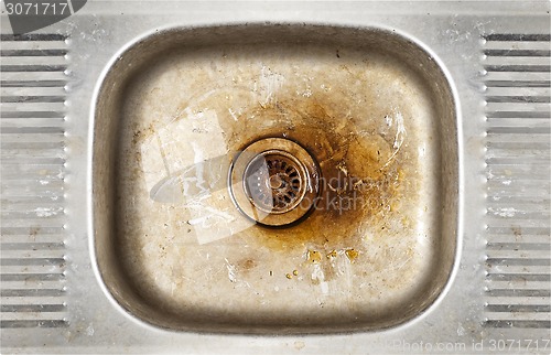 Image of grunge old dirty sink