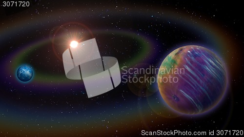 Image of Alien Solar System