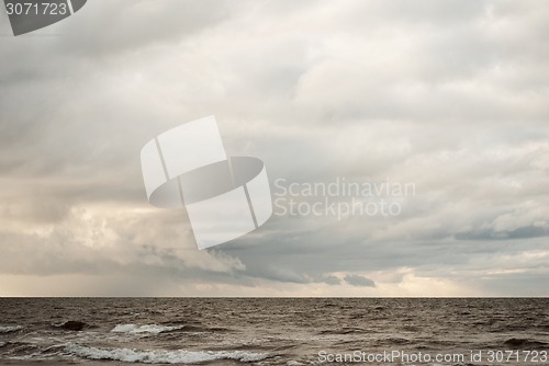 Image of calm sea in winter