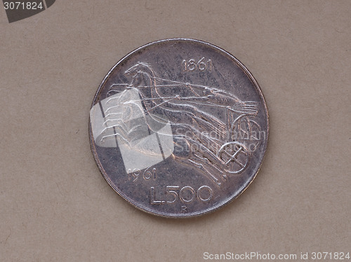 Image of Italian 500 Lire coin