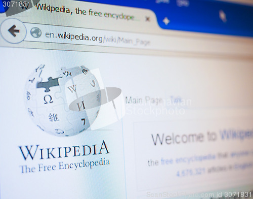 Image of Wikipedia home page