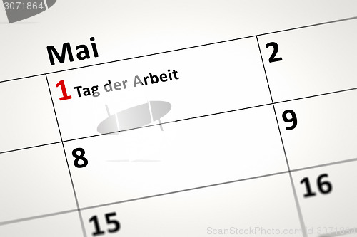 Image of calendar detail