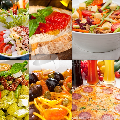 Image of healthy Vegetarian vegan food collage