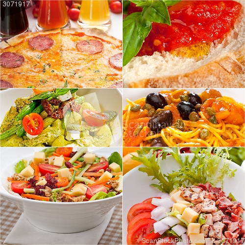 Image of healthy Vegetarian vegan food collage