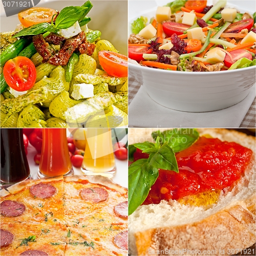 Image of healthy Vegetarian vegan food collage