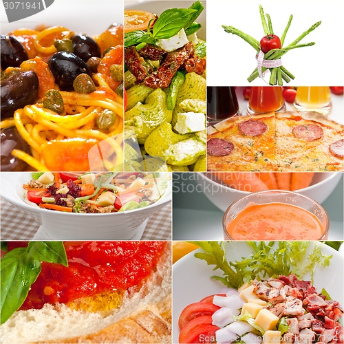 Image of healthy Vegetarian vegan food collage