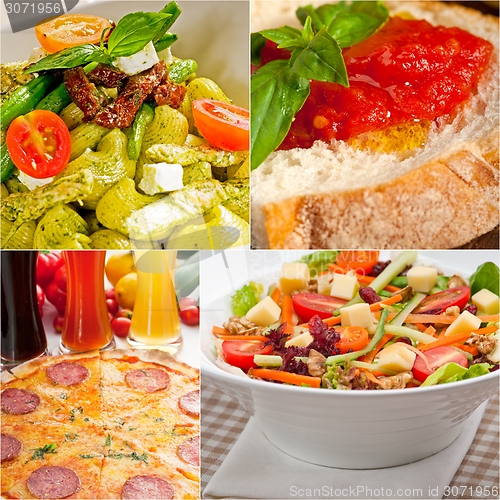 Image of healthy Vegetarian vegan food collage