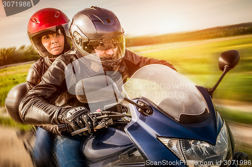 Image of Bikers on the road