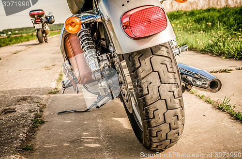 Image of Motorcycle on the road