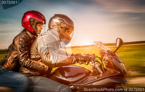 Image of Bikers on the road