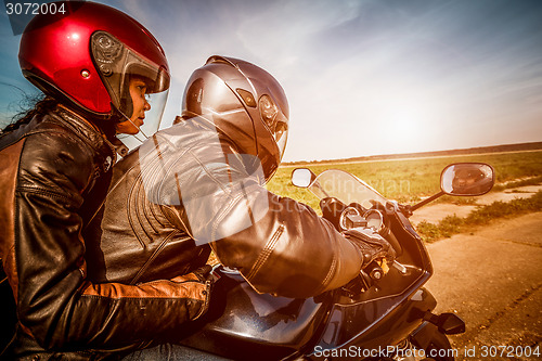 Image of Bikers on the road