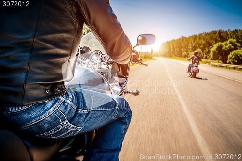 Image of Bikers First-person view