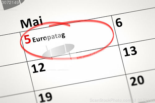 Image of calendar detail