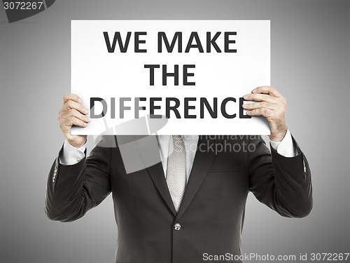 Image of business man message