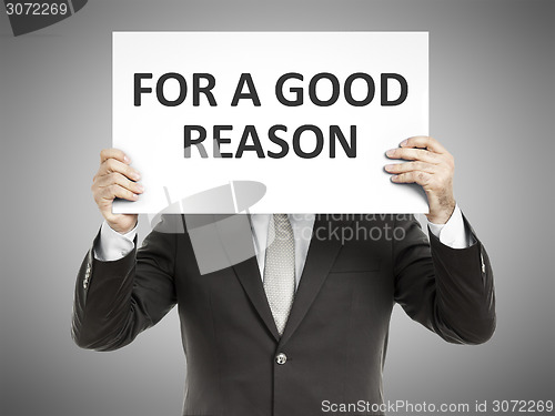 Image of business man message