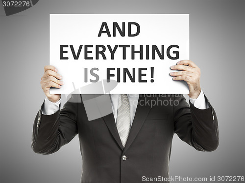 Image of business man message